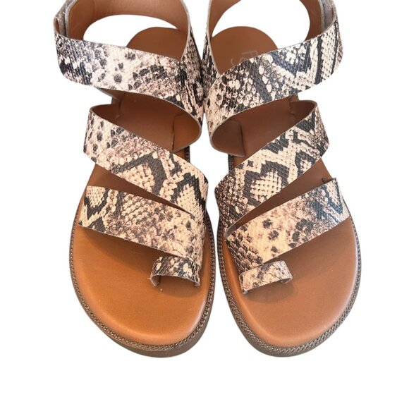 Franco Sarto Snakeskin Laritza Strappy Statement Sandals 7 - Picture 6 of 9